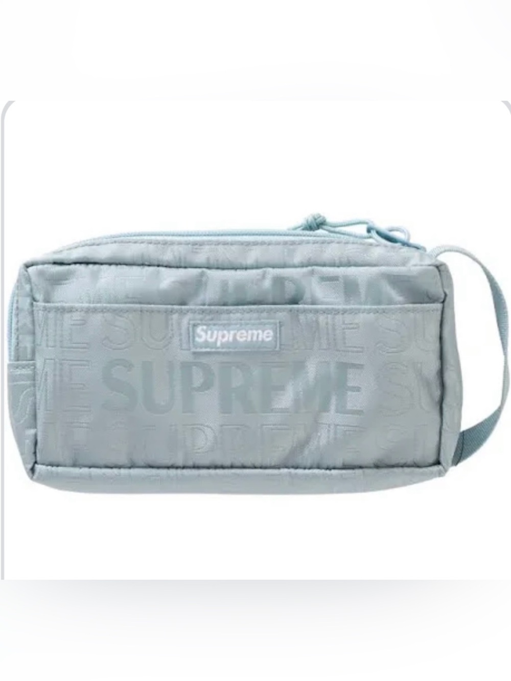 Supreme Baby Ice Blue Logo Organizer Pouch